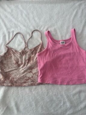 VS PINK cropped Tank Tops Bundle, Medium